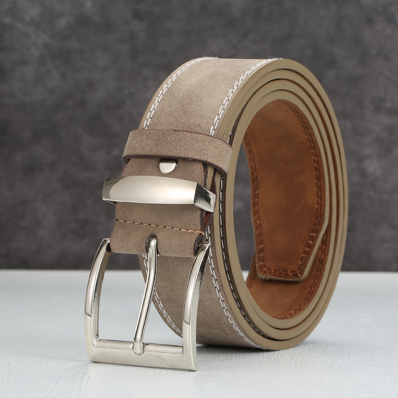 Men's Square Buckle Belt for Pants